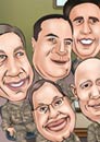 Family Group Caricatures