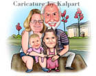 www.kalpart.com Small Family Caricature