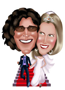 www.kalpart.com Color Wedding Caricature